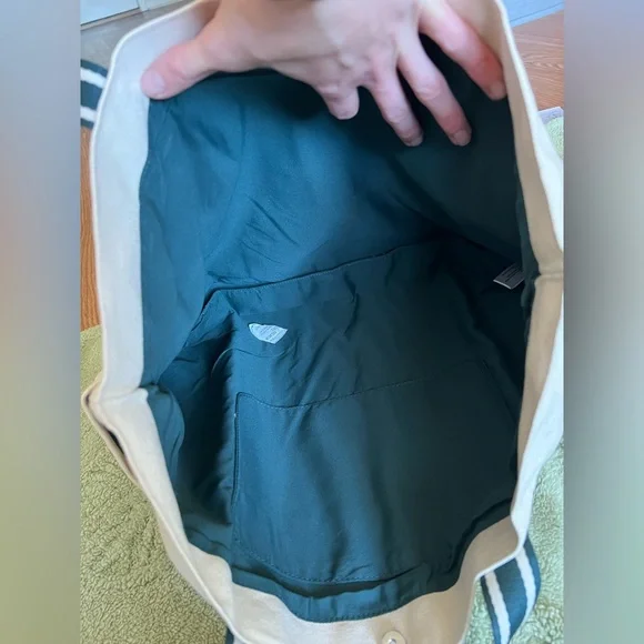 Victoria's Secret PINK Logo Canvas Tote Bag Side Pockets New 2004! - Picture 8 of 12